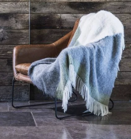 Plaid Alpaga Lima Paon / Crme