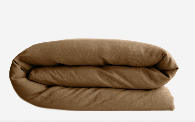 Housse de couette Lin lav Collection Sonate / Cognac