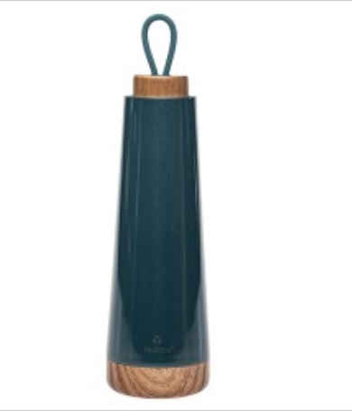 Gourde isotherme bois et mtal  Night  Grey
